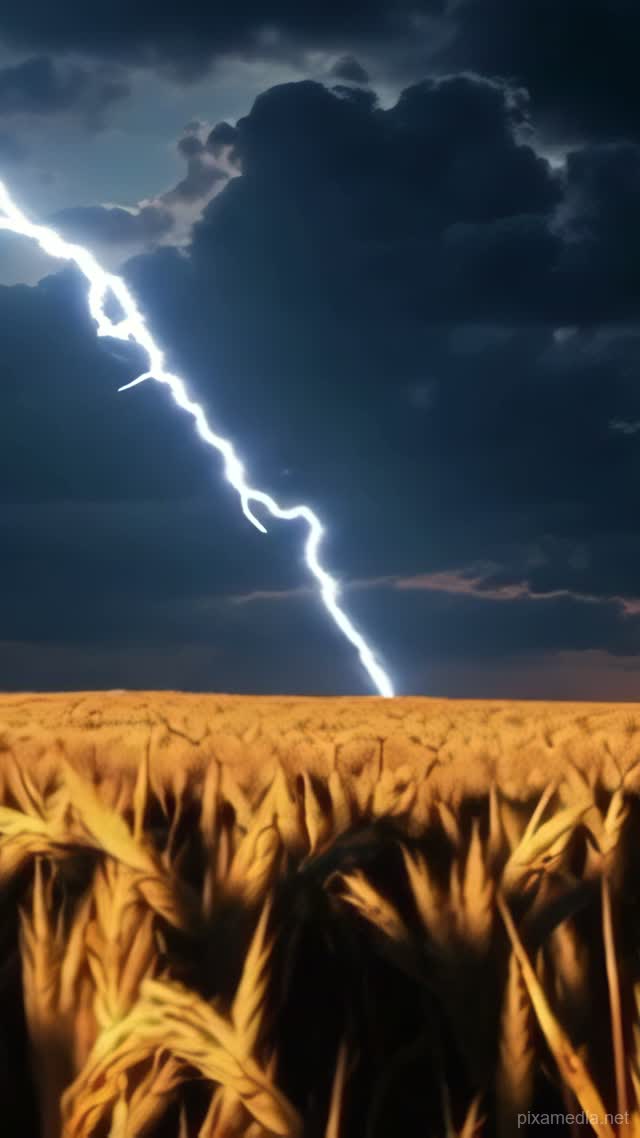 Forked Lightning Over Golden Wheat - Lightning & Energy AI stock
